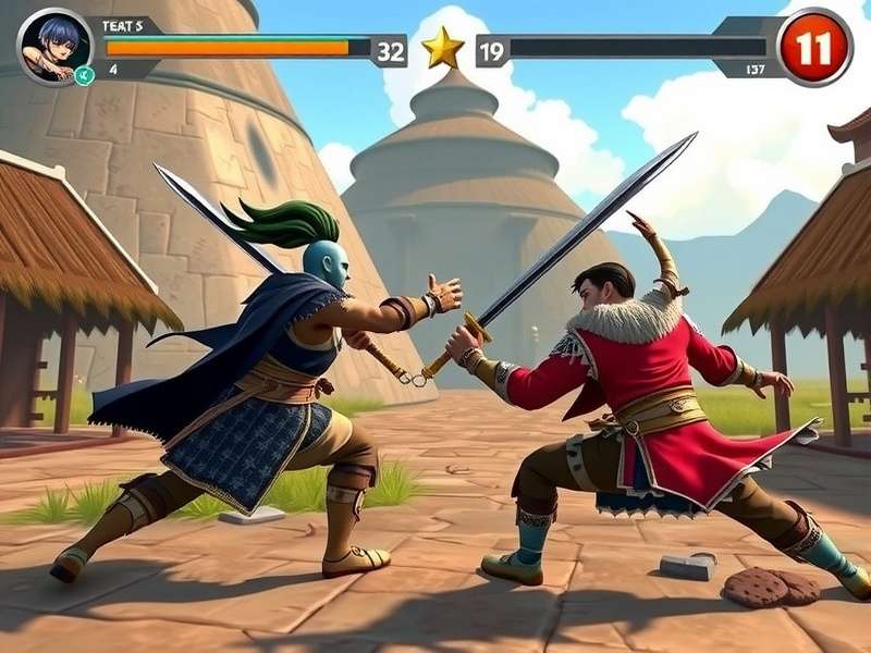 Brave Mace Warrior gameplay screenshot showing combat